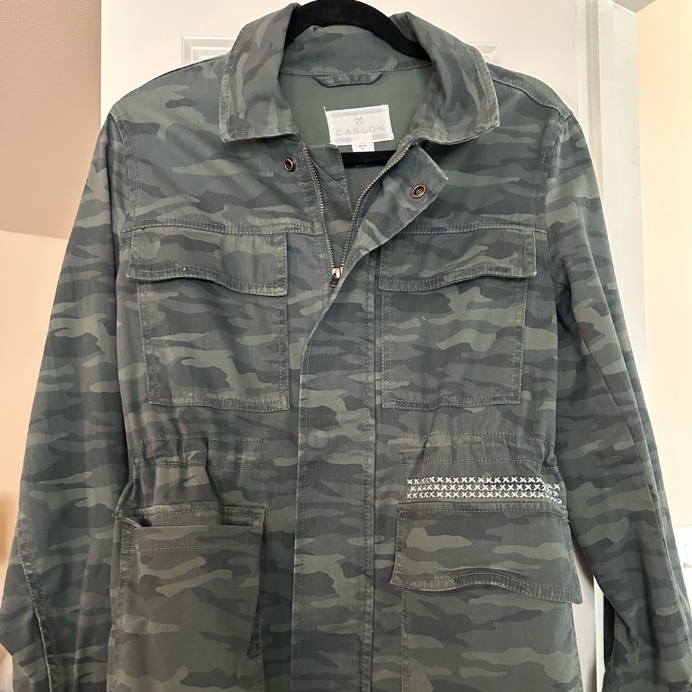 Nordstrom Caslon Camo Green Women’s Jacket